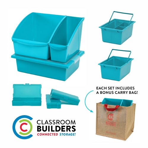 The Store - CLASSROOM BUILDERS SET TURQ - Storage - The Store