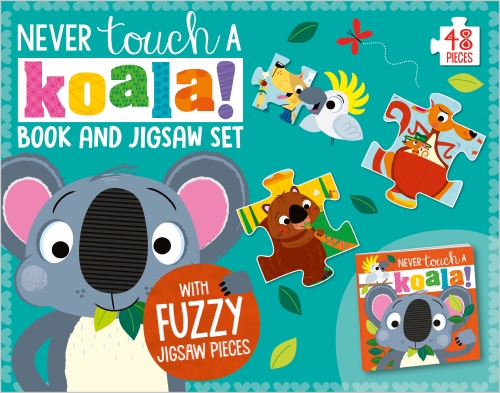 Never Touch a Koala Book and Touch and Feel Jigsaw Boxset                                           