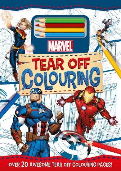 Marvel: Tear Off Colouring                                                                          